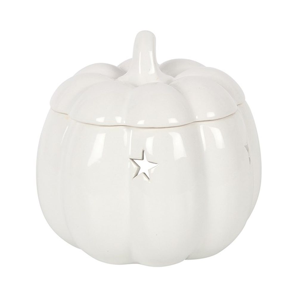 White Pumpkin Oil Wax Melt Burner | Halloween Pumpkin N/A ScentiMelti Wax Melts