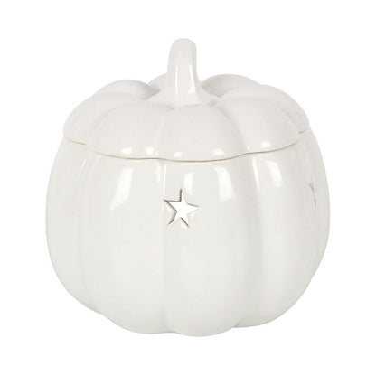 White Pumpkin Oil Wax Melt Burner | Halloween Pumpkin N/A ScentiMelti Wax Melts