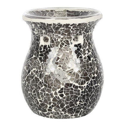 Large Gunmetal Grey Crackle Oil Burner - ScentiMelti  Large Gunmetal Grey Crackle Oil Burner