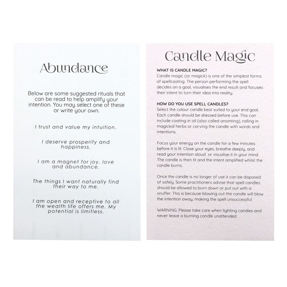 Pack of 12 Abundance Spell Candles - ScentiMelti Wax Melts
