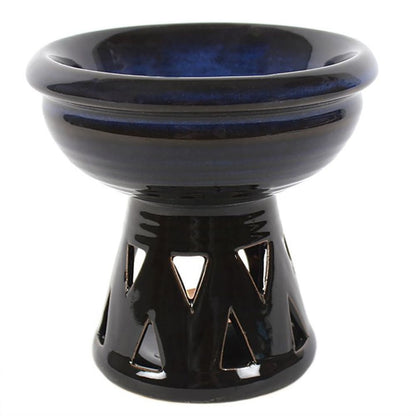 Deep Bowl Blue Oil Burner - ScentiMelti  Deep Bowl Blue Oil Burner