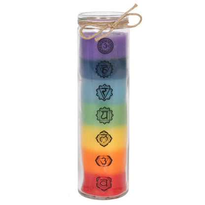 Tall Chakra Candle - ScentiMelti  Tall Chakra Candle