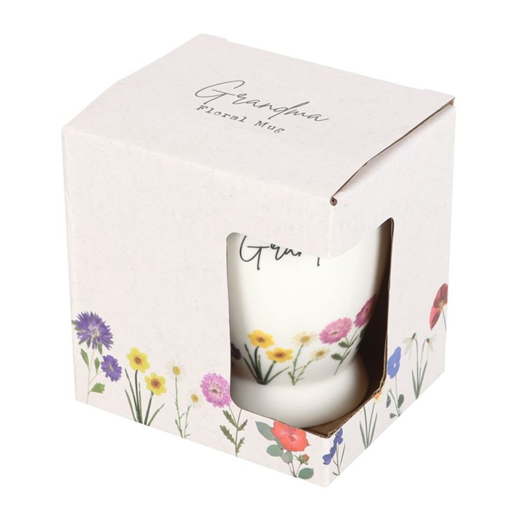 Grandma Wildflower Pedestal Mug - ScentiMelti  Grandma Wildflower Pedestal Mug