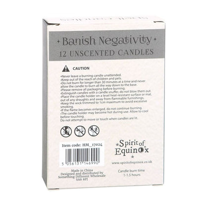 Pack of 12 Banish Negativity Spell Candles - ScentiMelti  Pack of 12 Banish Negativity Spell Candles