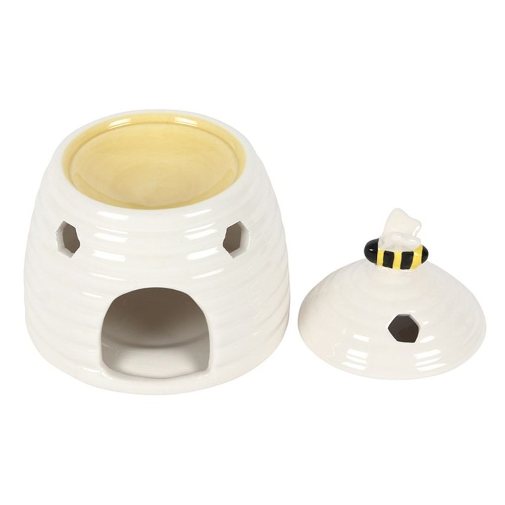 White Beehive Oil Burner - ScentiMelti  White Beehive Oil Burner