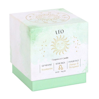 Leo Orange & Bergamot Gemstone Zodiac Candle - ScentiMelti  Leo Orange & Bergamot Gemstone Zodiac Candle