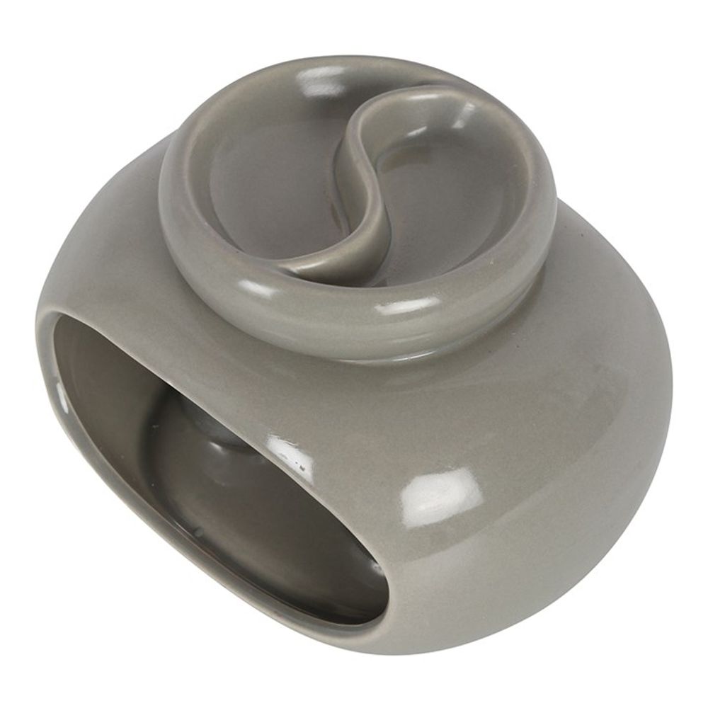 Grey Double Oil Burner - ScentiMelti  Grey Double Oil Burner