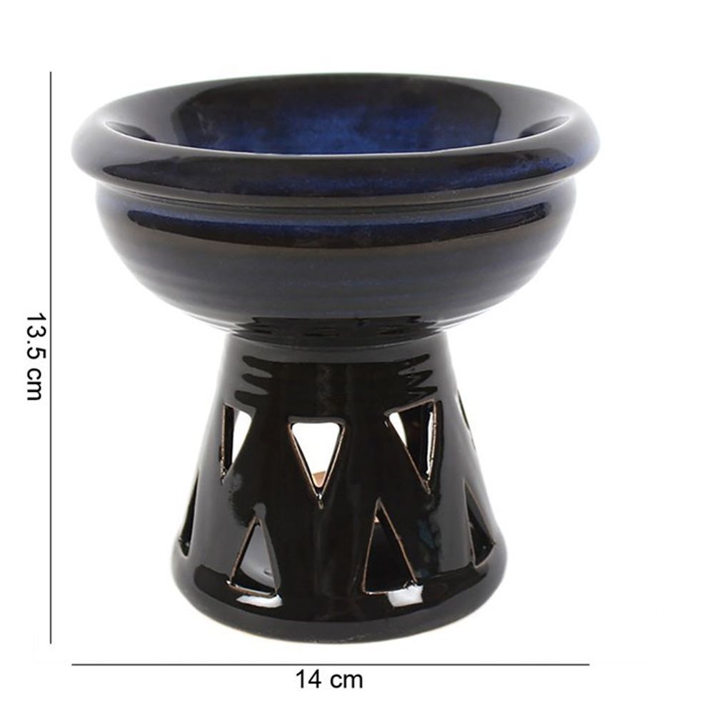 Deep Bowl Blue Oil Burner - ScentiMelti  Deep Bowl Blue Oil Burner