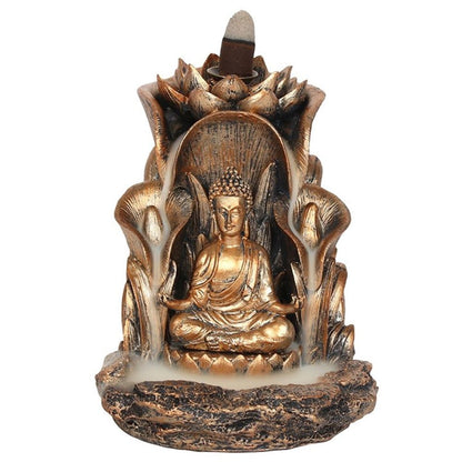 Bronze Buddha Backflow Incense Burner - ScentiMelti  Bronze Buddha Backflow Incense Burner