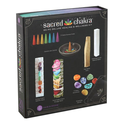 Sacred Chakra Deluxe Healing and Wellness Kit - ScentiMelti  Sacred Chakra Deluxe Healing and Wellness Kit