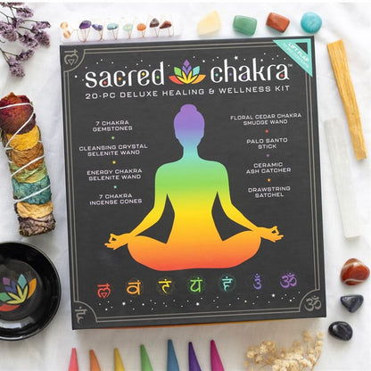 Sacred Chakra Deluxe Healing and Wellness Kit - ScentiMelti  Sacred Chakra Deluxe Healing and Wellness Kit