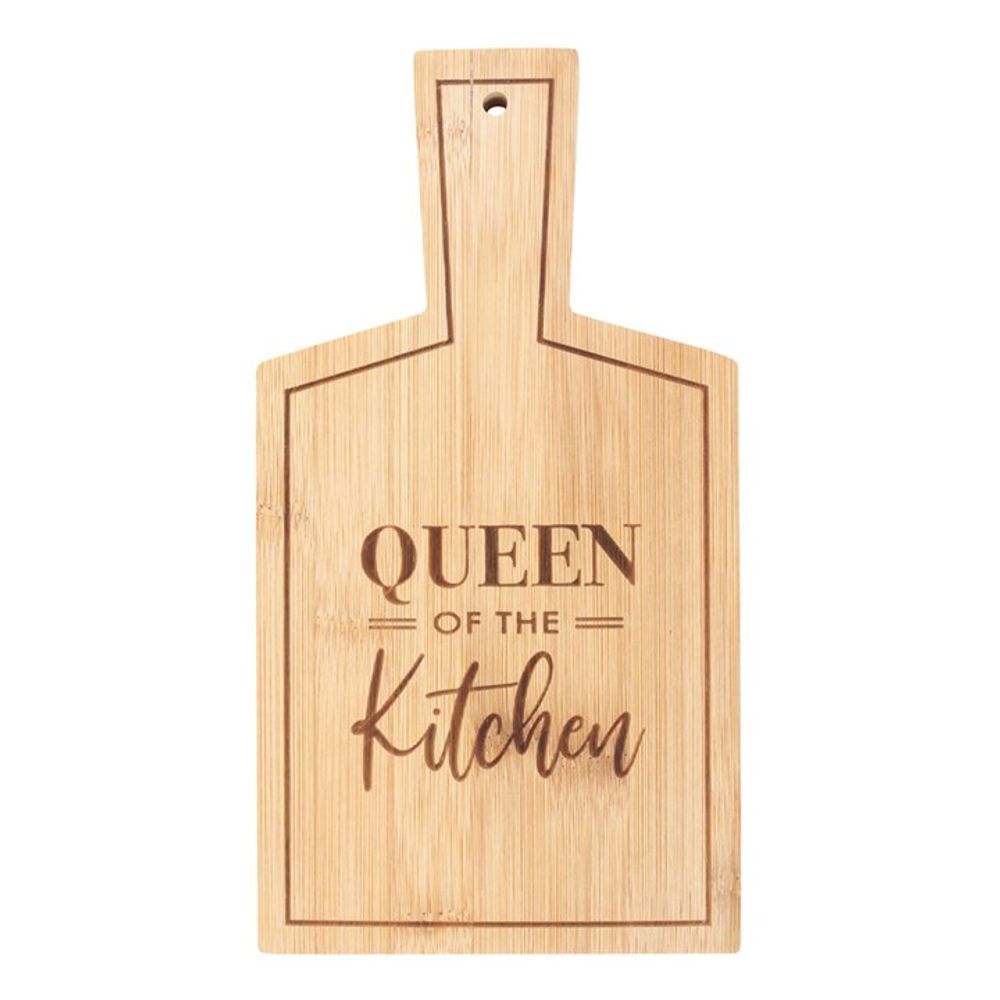 Queen of the Kitchen Bamboo Serving Board - ScentiMelti  Queen of the Kitchen Bamboo Serving Board