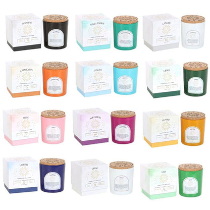 Set of 12 Zodiac Gemstone Candles N/A ScentiMelti Wax Melts