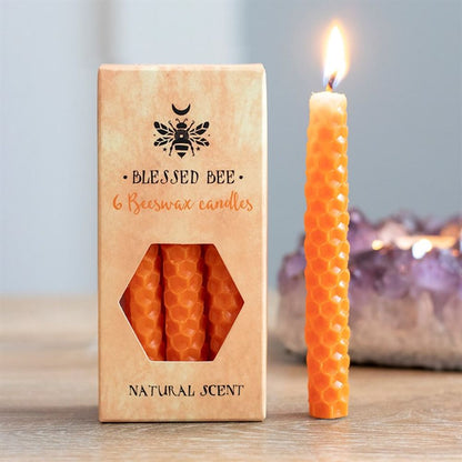 Set of 6 Orange Beeswax Spell Candles - ScentiMelti  Set of 6 Orange Beeswax Spell Candles