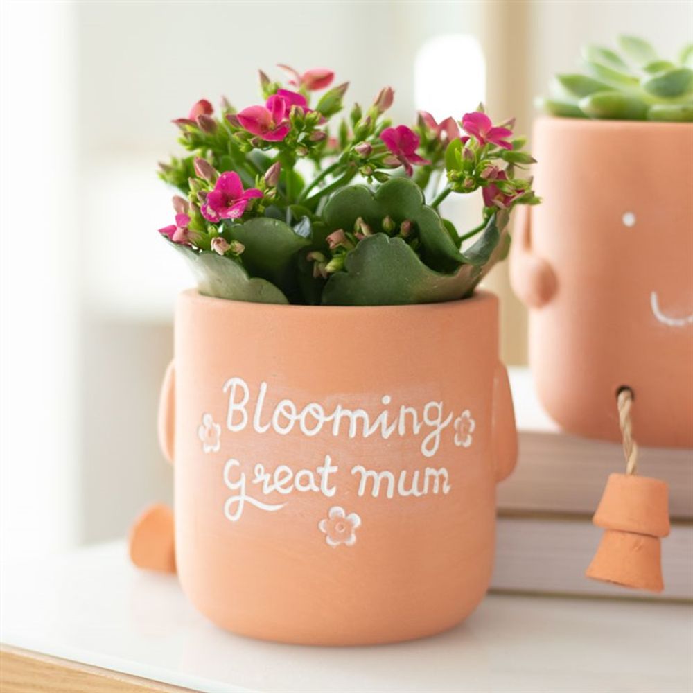 Blooming Great Mum Sitting Plant Pot Pal - ScentiMelti  Blooming Great Mum Sitting Plant Pot Pal