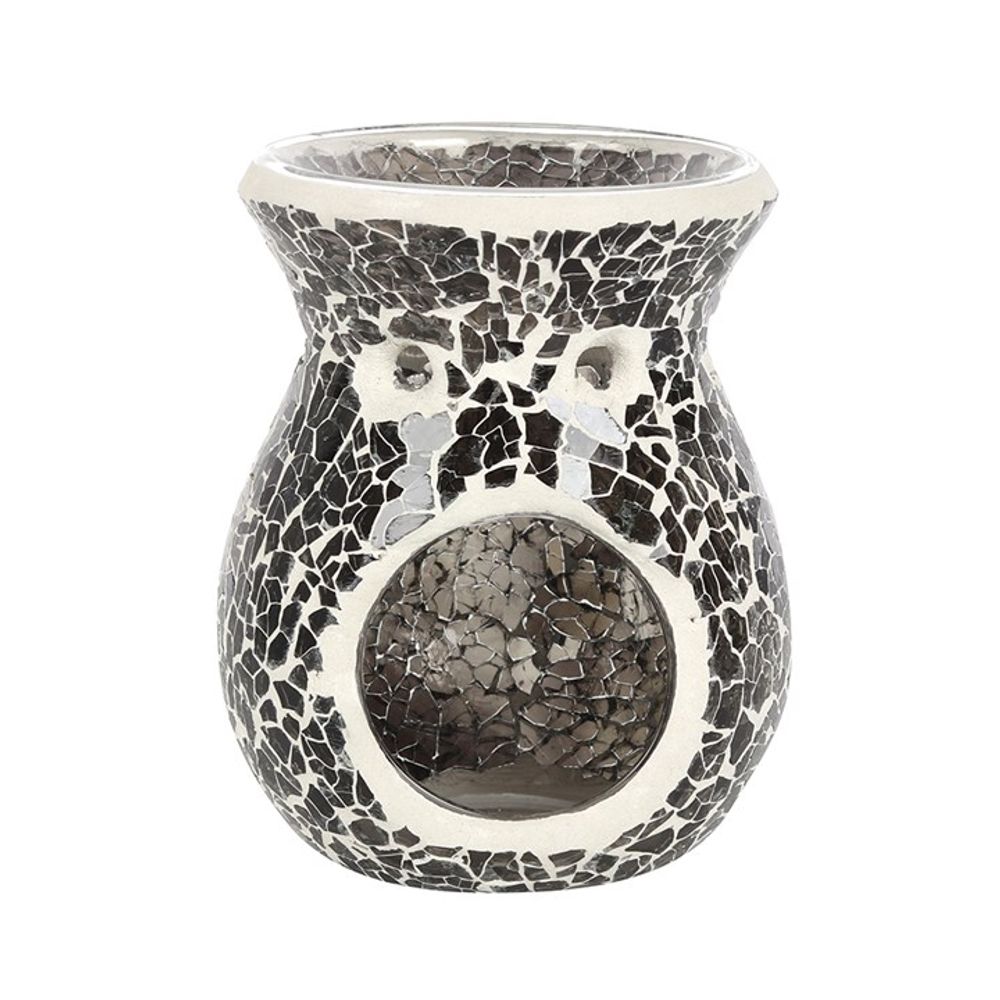 Small Gunmetal Grey Crackle Oil Burner - ScentiMelti  Small Gunmetal Grey Crackle Oil Burner