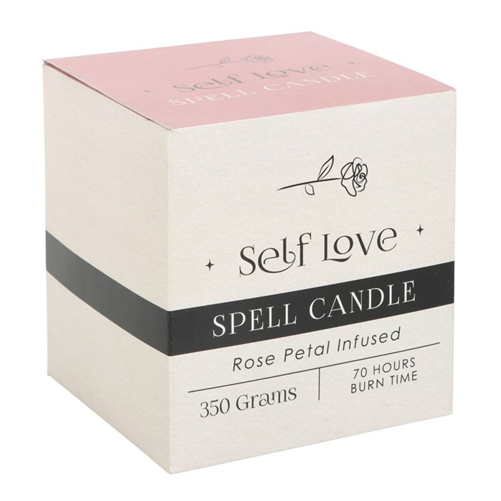 Rose Petal Infused Self Love Spell Candle - ScentiMelti Wax Melts
