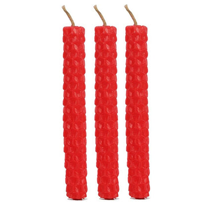 Set of 6 Red Beeswax Spell Candles - ScentiMelti  Set of 6 Red Beeswax Spell Candles