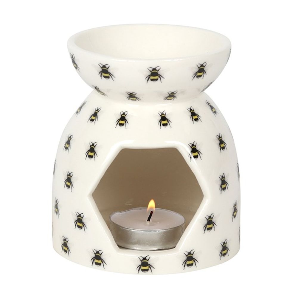 All Over Bee Print Oil Burner - ScentiMelti  All Over Bee Print Oil Burner