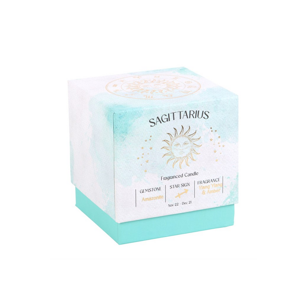 Sagittarius Ylang Ylang & Amber Gemstone Zodiac Candle - ScentiMelti  Sagittarius Ylang Ylang & Amber Gemstone Zodiac Candle