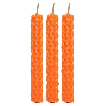 Set of 6 Orange Beeswax Spell Candles - ScentiMelti  Set of 6 Orange Beeswax Spell Candles