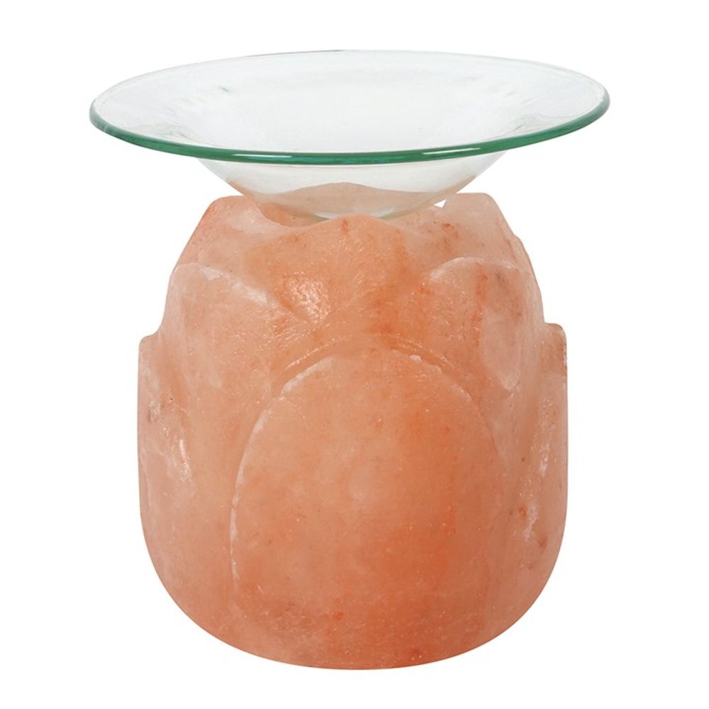 Lotus Flower Shaped Himalayan Salt Oil Burner - ScentiMelti  Lotus Flower Shaped Himalayan Salt Oil Burner