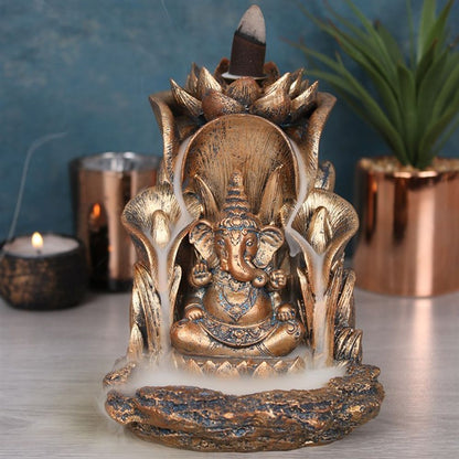 Bronze Ganesh Backflow Incense Burner - ScentiMelti  Bronze Ganesh Backflow Incense Burner