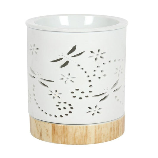 Dragonfly Matte Ceramic Oil Burner - ScentiMelti  Dragonfly Matte Ceramic Oil Burner