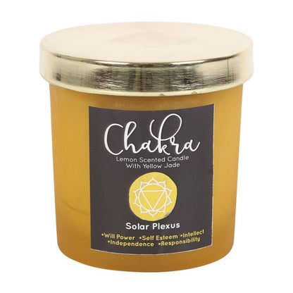 Solar Plexus Chakra Lemon Crystal Chip Candle - ScentiMelti  Solar Plexus Chakra Lemon Crystal Chip Candle