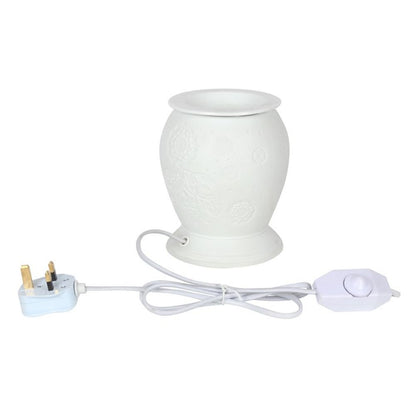 Elephant White Ceramic Electric Oil Burner - ScentiMelti  Elephant White Ceramic Electric Oil Burner