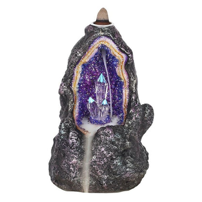 Glowing Crystal Cave Backflow Incense Burner - ScentiMelti  Glowing Crystal Cave Backflow Incense Burner