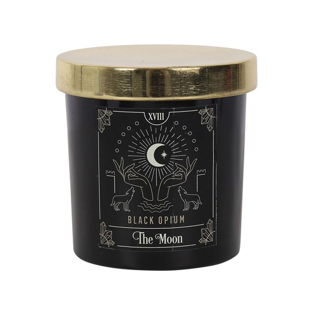 The Moon Black Opium Tarot Candle - ScentiMelti  The Moon Black Opium Tarot Candle