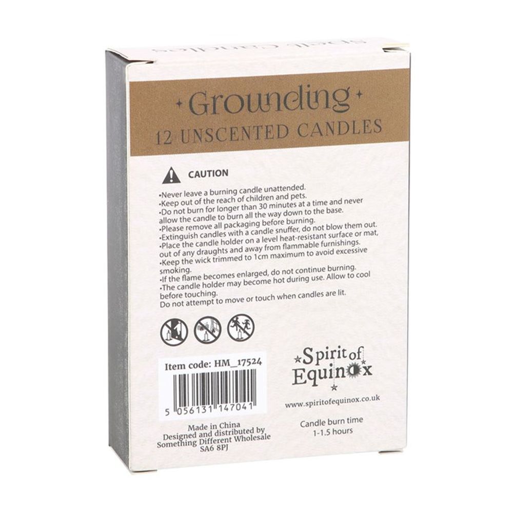 Pack of 12 Grounding Spell Candles - ScentiMelti Wax Melts