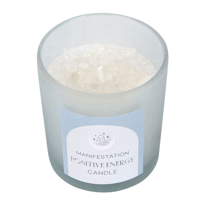 Positive Energy White Sage Crystal Chip Candle - ScentiMelti  Positive Energy White Sage Crystal Chip Candle