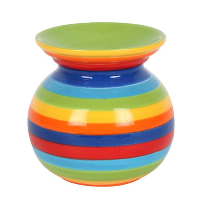 Rainbow Stripe Oil Burner - ScentiMelti  Rainbow Stripe Oil Burner