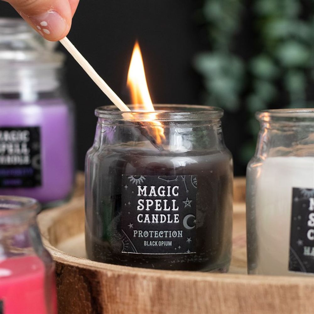 Opium 'Protection' Spell Candle Jar - ScentiMelti Wax Melts