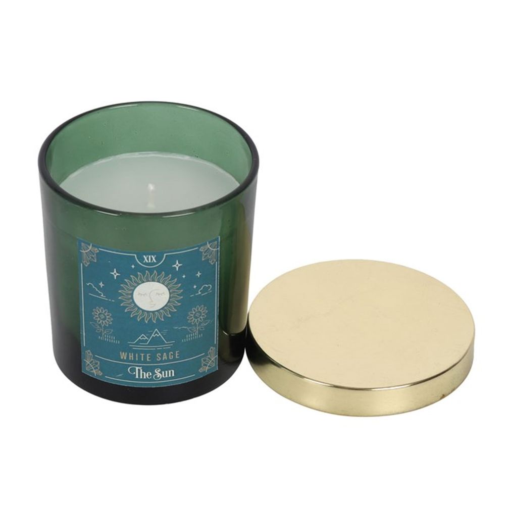 The Sun White Sage Tarot Candle - ScentiMelti  The Sun White Sage Tarot Candle