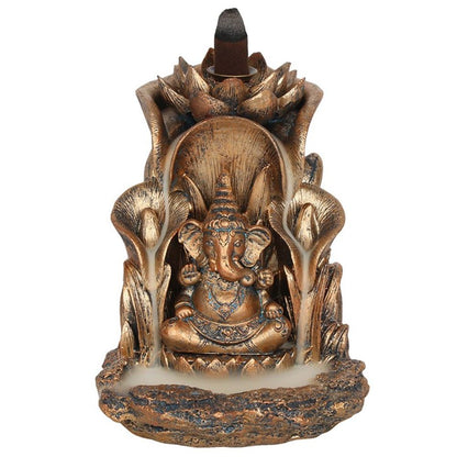 Bronze Ganesh Backflow Incense Burner - ScentiMelti  Bronze Ganesh Backflow Incense Burner