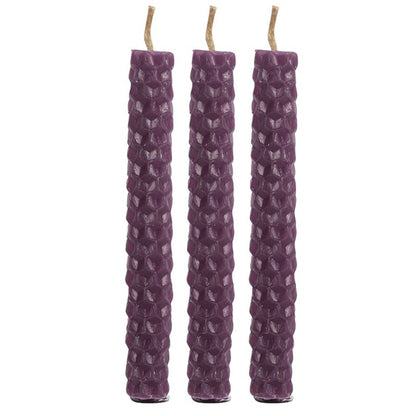 Set of 6 Purple Beeswax Spell Candles - ScentiMelti  Set of 6 Purple Beeswax Spell Candles