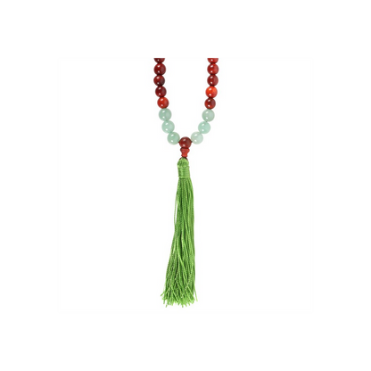 Love and Gratitude Rosewood & Green Aventurine Mallah Necklace - ScentiMelti  Love and Gratitude Rosewood & Green Aventurine Mallah Necklace