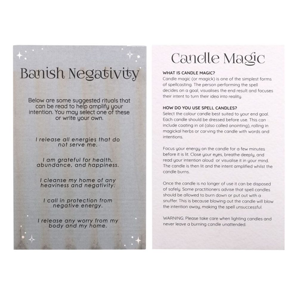 Pack of 12 Banish Negativity Spell Candles - ScentiMelti Wax Melts