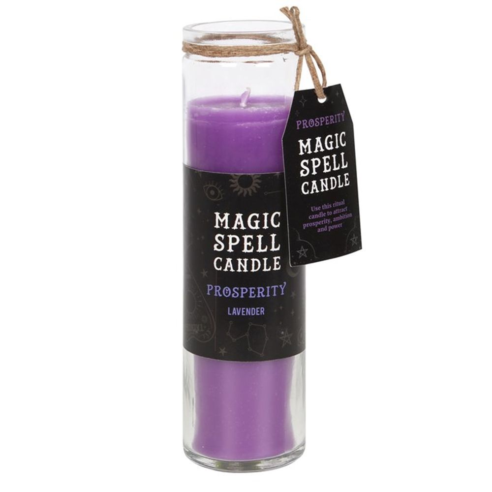 Lavender 'Prosperity' Spell Tube Candle - ScentiMelti Wax Melts